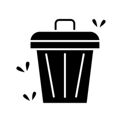 Bin icon in glyph style