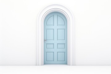 Door architecture white background protection.