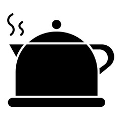 Kettle icon in glyph style