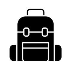 school Bag icon in glyph style