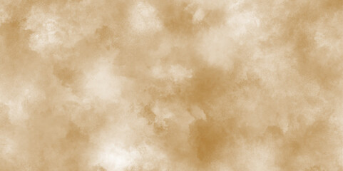 Old paper texture with stains and scratches, Hand painted abstract cloud texture, Paint leaks and ombre effects orange or brown watercolor, watercolor background textures with clouds and stains.