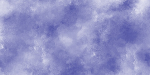 Ethnic Tie Dye Blue Watercolor background with white clouds, watercolor background concept design background with smoke, Stain artistic hand-painted dark blue grunge texture, watercolor painted sky.