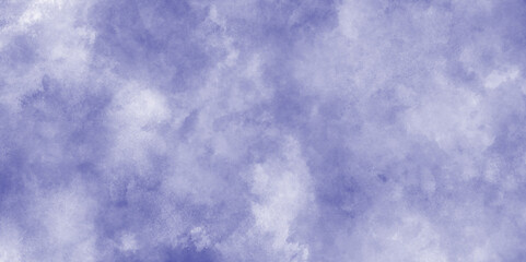 Ethnic Tie Dye Blue Watercolor background with white clouds, watercolor background concept design background with smoke, Stain artistic hand-painted dark blue grunge texture, watercolor painted sky.