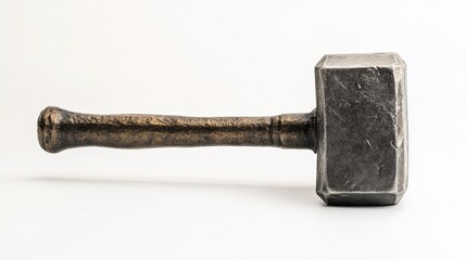 Medieval hammer isolated on white background