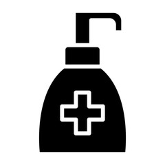soap gel icon in glyph style