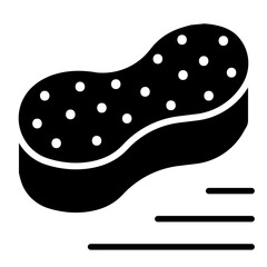 Sponge icon in glyph style
