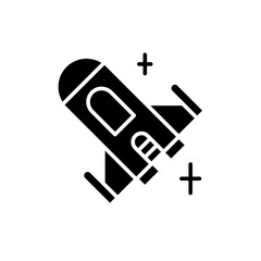Rocket icon in glyph style