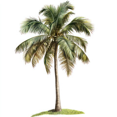 Fototapeta premium palm tree isolated on white