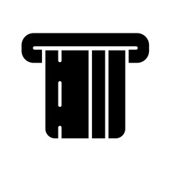 atm card icon in glyph style