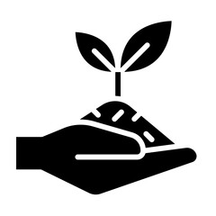 cultivate icon in glyph style © North