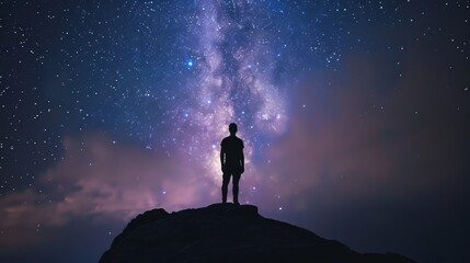Fototapeta premium The Night Sky: A Universe Ablaze with Stars, Nebulae and Galaxies