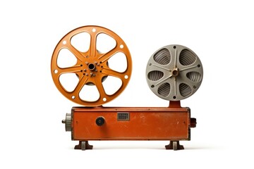 Obraz premium Machine wheel white background transportation.