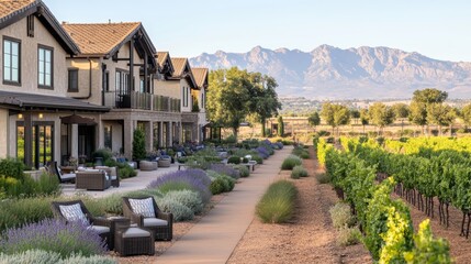 Vineyard Resort Villas with Mountain View