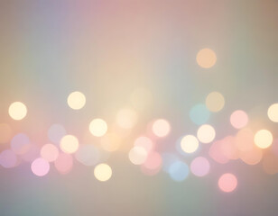 A bokeh light effect in soft pastel tones.