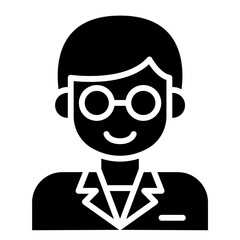 Doctor icon in glyph style