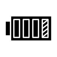 Low battery icon in glyph style