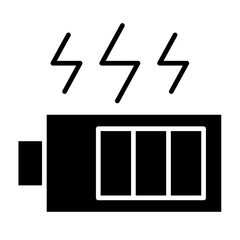 Battery icon in glyph style