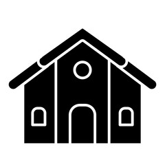 House icon in glyph style