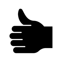 Thumb up icon in glyph style