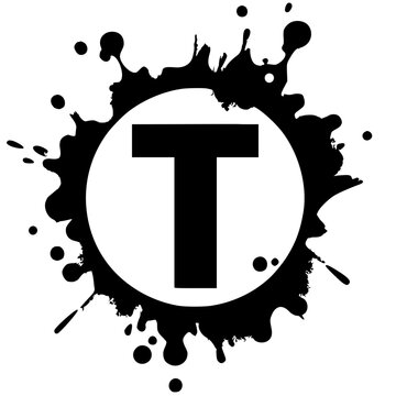 recommend clip art: T letter logo silhouette