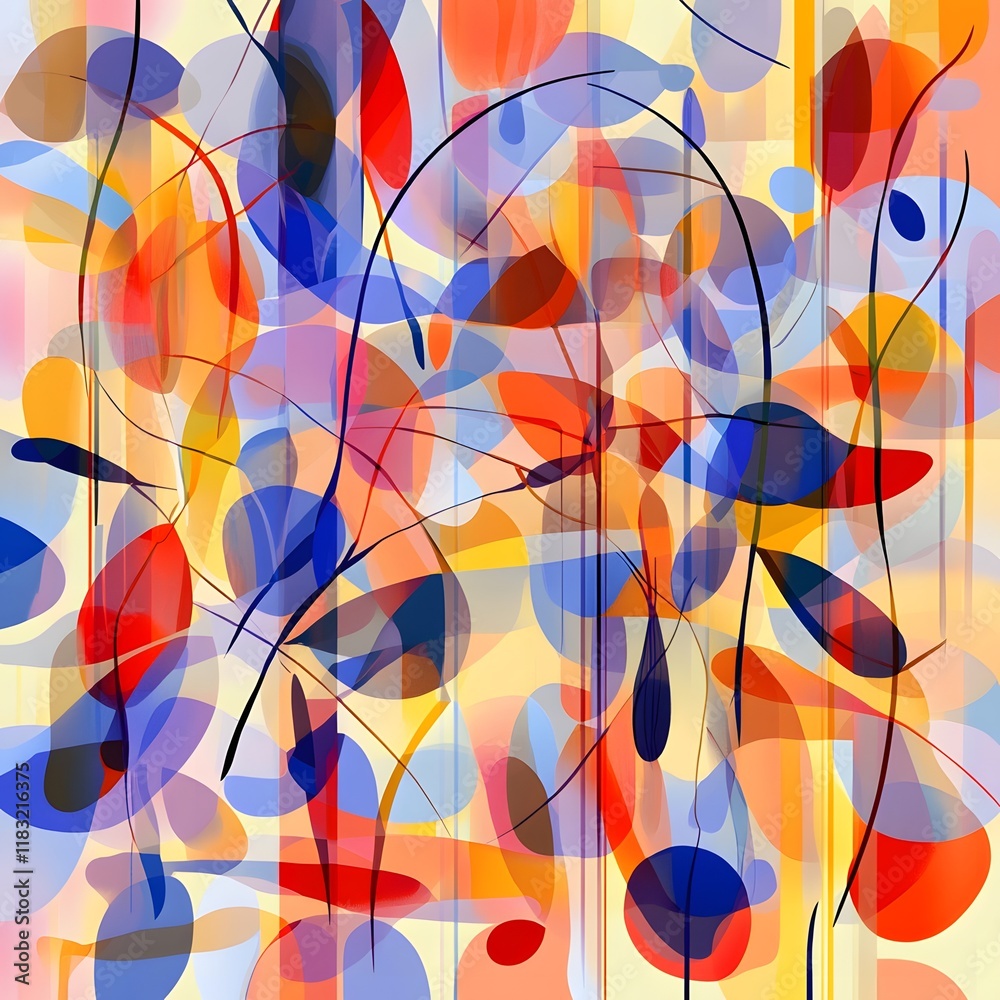 Poster An abstract illustration emphasizing the concept of layers, with multiple overlapping translucent planes in various shapes and sizes. Each layer is rendered in a gradient of soft, complementary colors