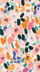 Fototapeta premium Floral pattern art illustration decorative.
