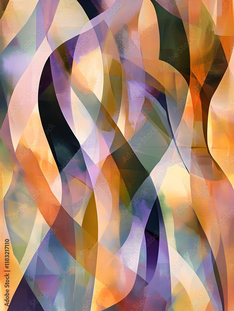 Poster An abstract illustration emphasizing the concept of layers, with multiple overlapping translucent planes in various shapes and sizes. Each layer is rendered in a gradient of soft, complementary colors
