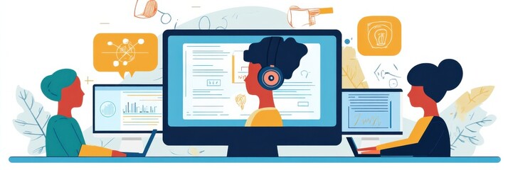 An advanced and cutting-edge method for adult online education with innovative designs.