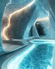 A visionary and progressive style of integrating cold plunge and wellness routines through cutting-edge designs