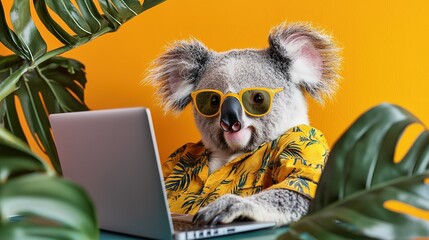 Koala Laptop Tropical Fun