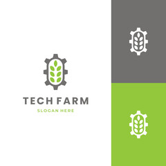 agro technology logo design simple and modern logo vector template