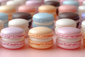 Obraz premium French macaron cookies.