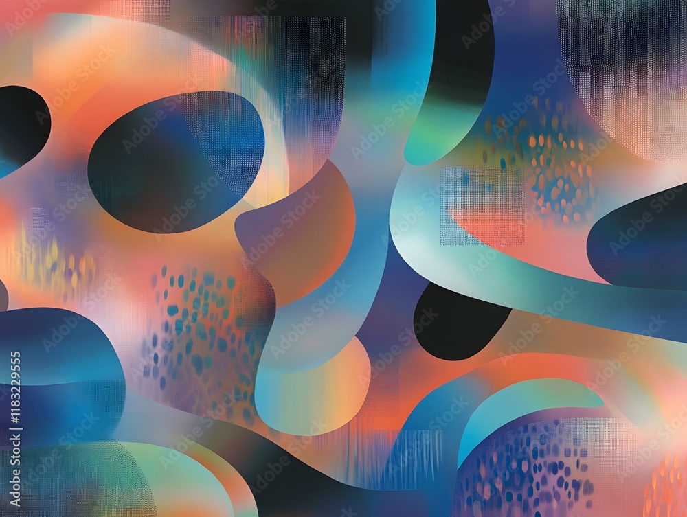 Poster An abstract illustration emphasizing the concept of layers, with multiple overlapping translucent planes in various shapes and sizes. Each layer is rendered in a gradient of soft, complementary colors