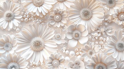 daisy seamless pattern wallpaper
