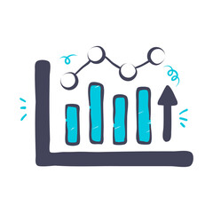 Bar Graph Showing Upward Trend Icon