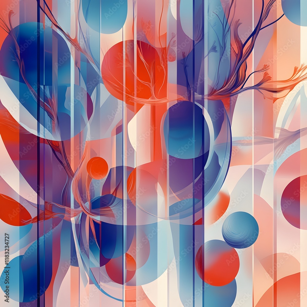 Poster An abstract illustration emphasizing the concept of layers, with multiple overlapping translucent planes in various shapes and sizes. Each layer is rendered in a gradient of soft, complementary colors