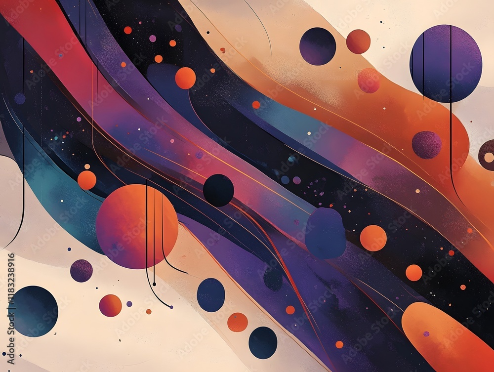 Poster An abstract illustration emphasizing the concept of layers, with multiple overlapping translucent planes in various shapes and sizes. Each layer is rendered in a gradient of soft, complementary colors