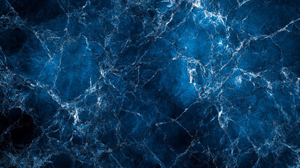 Deep blue marble texture with intricate veins creating a stunning visual effect