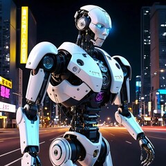 Humanoid Robot with Intricate Mechanical Components