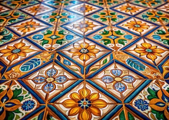 Minimalist Saltillo Tile Texture Background - Architectural Design Stock Photo