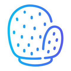 glove Line Gradient Icon