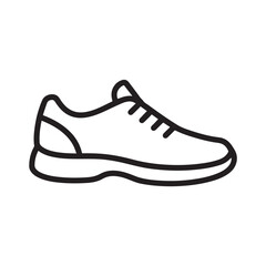 simple line drawing of a white shoe icon, representing minimalist footwear design
