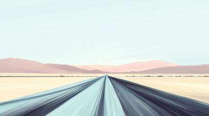 Fototapeta premium Top-down view of a race track with intricate tire patterns