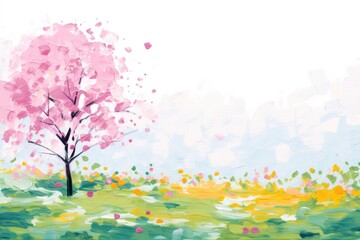 Spring scene painting backgrounds outdoors.