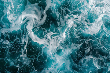 Obraz premium Teal and White Abstract Defocused Light Background