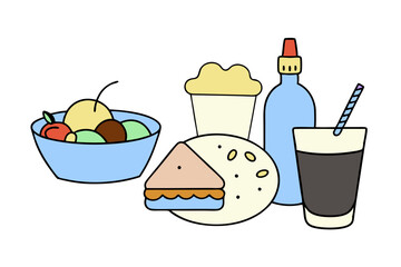 Food Cuisine Restaurant Illustration - Delicious Vector Art