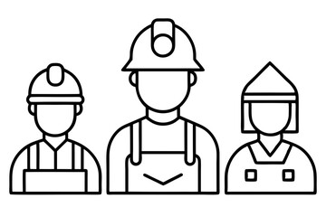 Occupations in Construction - Detailed Job Illustration