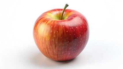 High-resolution, photorealistic 3D apple model, perfect for animation or still renders, isolated on transparent background.