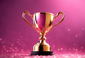 cup winner pink golden award gold game success sport prize first victory competition place shiny star 