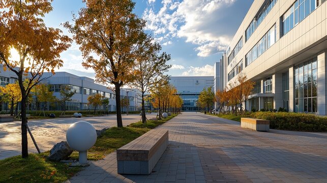 Digital campus virtual learning environment photography